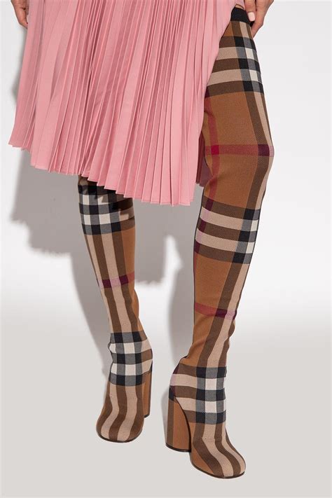 burberry pink shoes|burberry plaid boots.